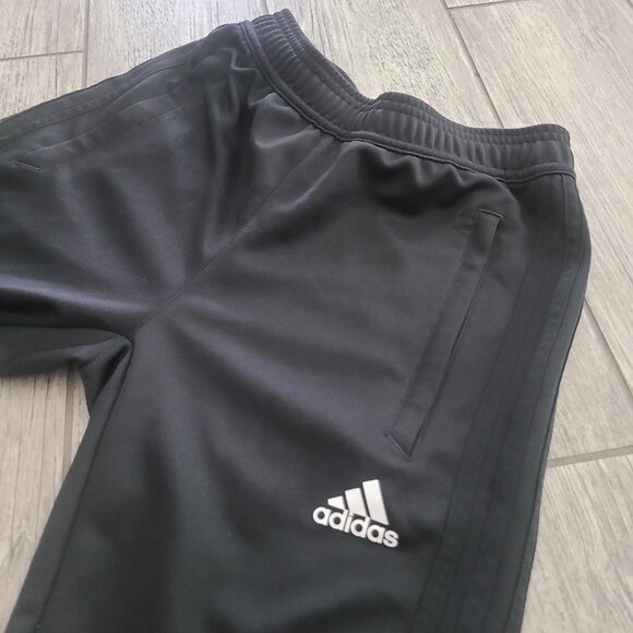 Athletic Track Pants Adidas ClimaCool Black Tapered Kids Youth Medium (11–12Y) - Picture 5 of 12